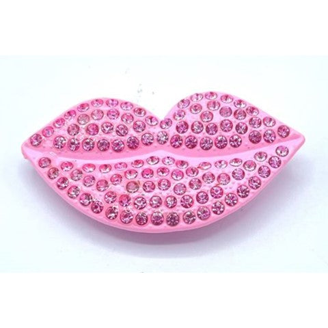 Light Pink Lips Studded Shoe Charm