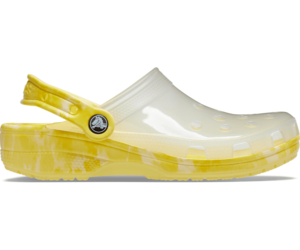 Yellow Marble Translucent Crocs