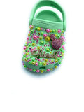 Apple Mint Designer Baby Clogs With Charms