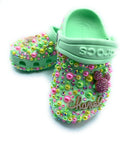 Apple Mint Designer Baby Clogs With Charms