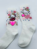 Kids Hello Kitty Junk Socks White