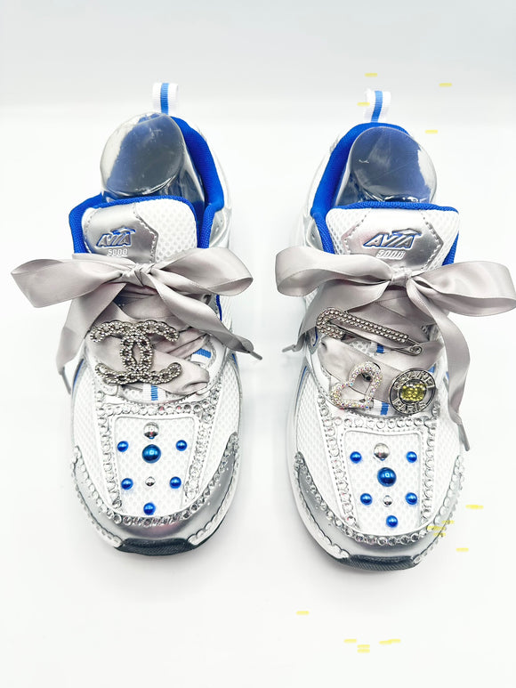 Avis Shoes – Custom Bling by PinkIce Novelty | Size 9