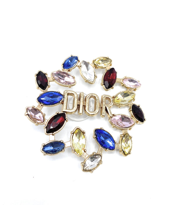 Multicolored Crystal Gems Shoe Charm