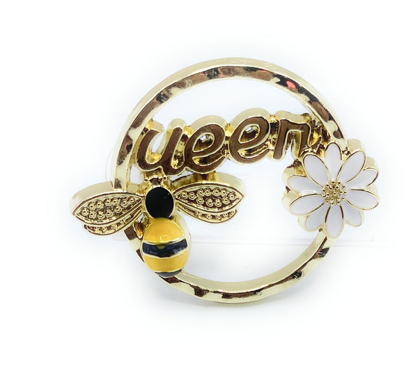 Gold Queen Bee Shoe Charm
