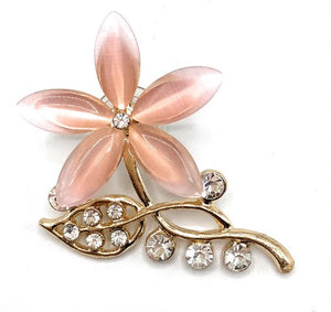 Pink Gold Flower Shoe Charm