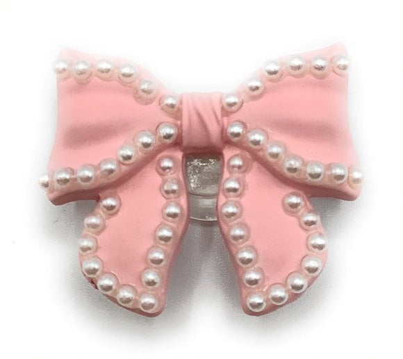 CLASSIC PINK BOW SHOE CHARM