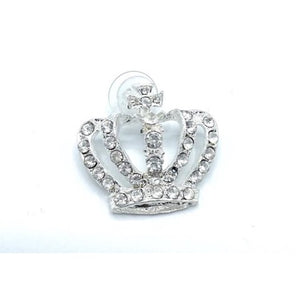 Silver King  Crown Shoe Charm